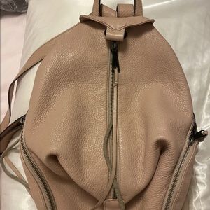 Rebecca Minkoff Large Julian Backpack Beige/Pink